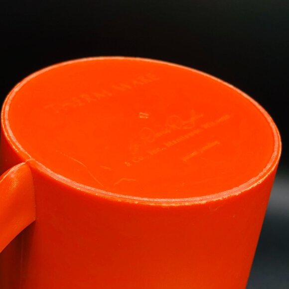 Vintage 60s THERM WARE USA Orange Pitcher: Insulated Plastic Jug -David Douglas - Picture 6 of 11
